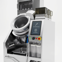 Robot de cuisine professionnel pour la restauration, machine à frire automatique grande capacité, écran tactile numérique, économie d'énergie pour les hôtels et les cuisines centralisées