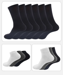 Tùy Chỉnh Vớ Thiết Kế Logo Riêng Crew Vớ Nhãn Hiệu Của Bạn Tre Bông Màu Đen Màu Xám Thể Thao Màu Trắng Vớ Cho Người Đàn Ông Phụ Nữ - Product Image 4