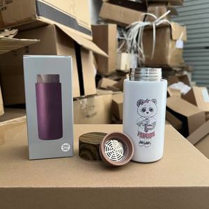 Nouvelle Tasse Thermos <span class=keywords><strong>Isotherme</strong></span> Portable Mini 260ml à Double Paroi en Acier Inoxydable avec Infuseur à Thé Intégré pour Voyage - Product Image 5