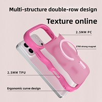 Étui de protection magnétique antichoc en TPU avec design transparent et gravures pour 16 Pro Max