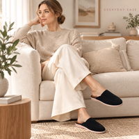 Mules en daim de luxe pour hommes RADOLFA modèle S2026, semelle en caoutchouc antidérapante, mocassins sans talon, chaussures ouvertes style décontracté, mode classique