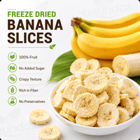 Tranches de bananes lyophilisées en gros de Chine, sucrées, faible teneur en humidité, faciles à conserver