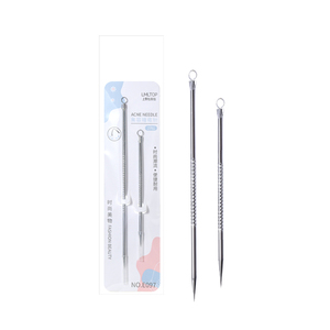 2pcs dài và ngắn bằng thép không gỉ mụn kim Set chăm sóc da mặt mụn đầu đen <span class=keywords><strong>Remover</strong></span> mụn kim <span class=keywords><strong>Kit</strong></span> mặt lỗ chân lông Cleaner e097 - Product Image 6