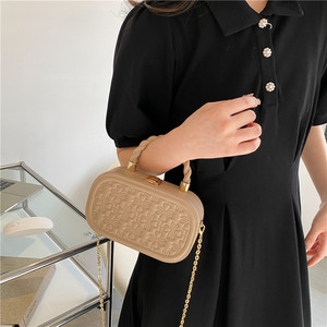 Bolsos de moda para mujer, novedad de <span class=keywords><strong>2022</strong></span>, bolso bandolera con cadena, bolso retro, bolso pequeño con cierre de caja cuadrada - Product Image 2