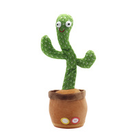 Cactus Électrique Dansant Qui Chante et Joue de la Musique, Peluche pour Bébé, Fournisseur Chinois d'Usine de Jouets en Peluche