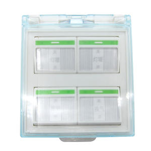 Interrupteur mural universel 86-type à quatre voies pour chauffage de salle de bain, panneau de couverture étanche, interrupteurs muraux à 4 positions - Product Image 2