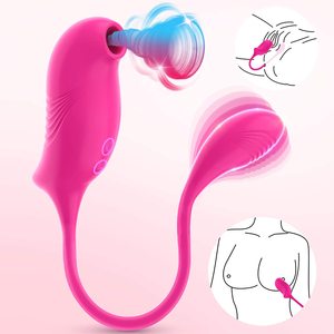 Giocattolo rosa per vibratore di aspirazione della lingua della ragazza con vibratore orale del sesso della ventosa del capezzolo dell'uovo vibrante per le coppie delle donne - Product Image 6