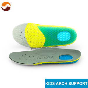 แผ่น<span class=keywords><strong>รอง</strong></span>ส้นเท้าแบบเต็มความยาว GEL ซับแรงกระแทก ยืดหยุ่นสูง สองสี EVA ลดแรงกดทับ เพิ่มความสบายในการเล่นกีฬา สำหรับ<span class=keywords><strong>เด็ก</strong></span> - Product Image 1