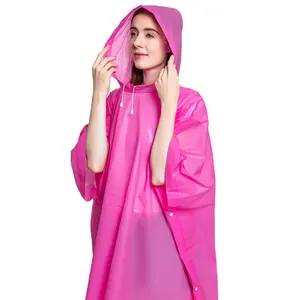 Adult Poncho Einweg-Regenmantel Cape Canopy Wandern Reise anpassung Polyester Shiny Sexy Female Rubber Rain coats