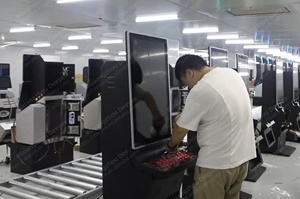 แผงสัมผัส LCD หน้าจอคู่ขนาด23.8นิ้วเครื่องเกม<span class=keywords><strong>ออนไลน์</strong></span>ที่มีทักษะการเล่น<span class=keywords><strong>เกม</strong></span>มีโลหะแบบตั้งได้ - Product Image 5