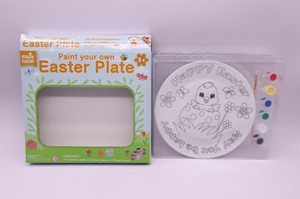 <span class=keywords><strong>Kit</strong></span> de plato de <span class=keywords><strong>porcelana</strong></span> DIY de Pascua de Venta caliente pinta tus propios huevos de gallina de conejito con 6 colores y 1 cepillo <span class=keywords><strong>para</strong></span> decoración del hogar - Product Image 3