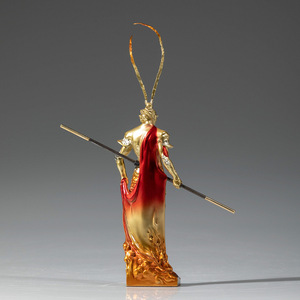 Figura de Latón del Rey Mono Sun Wukong, de Copper Art Workshop, Bañada en Oro, Adorno Coleccionable 3D - Product Image 2
