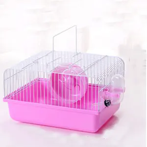 Kandang Hamster Plastik Multifungsi Penuh Kualitas Baik dengan Mangkuk Air Makanan Rumah Hewan Peliharaan Kecil Kandang Hamster Terbaru Portabel