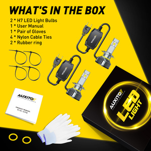 Kit de Conversión de Bombillas LED Auxito 9006 para Faros Delanteros, Luz Baja Súper Blanca, Paquete de 2 Bombillas Ajustables - Product Image 6