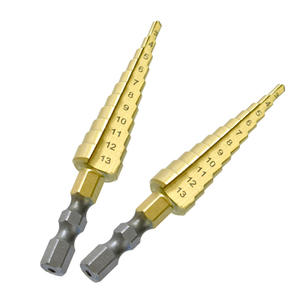 Foret électrique PAGODA transfrontalier 3-13 mm, queue hexagonale, plaqué titane, à cannelure droite, foret étagé polyvalent pour perçage de trous - Product Image 5