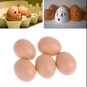 Pollo artificial simulado huevos falsos color carne para <span class=keywords><strong>huevo</strong></span> de Pascua pintura DIY decoración del hogar - Product Image 4