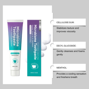 Dentifrice à la menthe naturelle - Sans fluor, pour dents sensibles, blanchissant et rafraîchissant l'haleine (Marque privée/Étiquette blanche) - Product Image 3