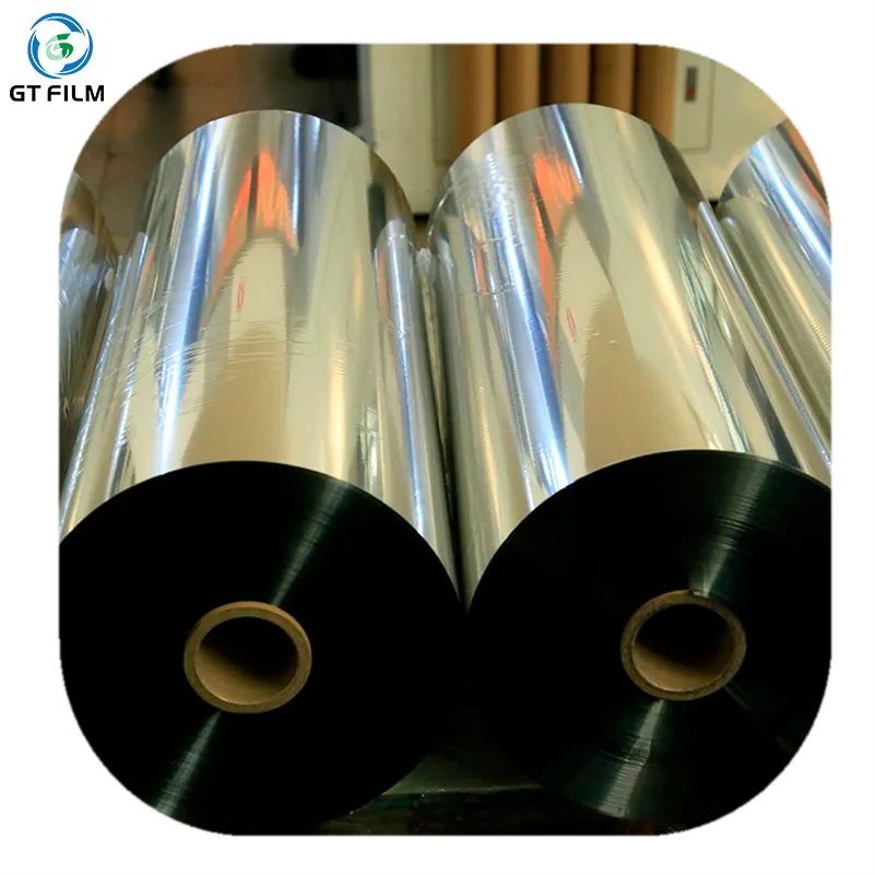 Metalize pet film 12 mikron metalik Polyester film vmpet film