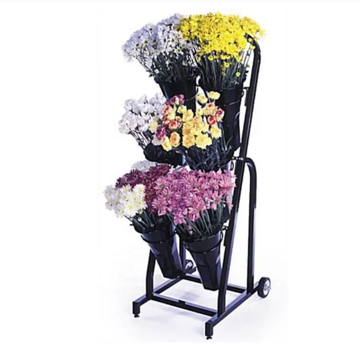Vases d'exposition de fleurs découpés en plastique, nouveau, vase pour support de fleurs