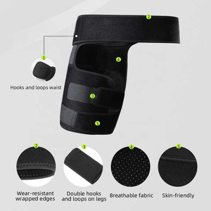 Attelle de soutien respirante en néoprène pour hanches et cuisses – Protection sportive unisexe en gros - Product Image 6