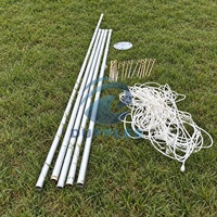 Tente à fromage avec auvent extensible perforé et poteaux en aluminium pour mariages, fêtes et événements en plein air