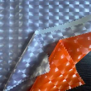 En stock impression 3D yeux de chat <span class=keywords><strong>film</strong></span> PU collé avec tissu pongé polyester 50D organique pour les filles pour manteau d'hiver décoration de sac à dos - Product Image 4