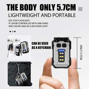 Linterna recargable USB superbrillante, linterna portátil para acampar con imán trasero y luz COB lateral, linterna de mano de emergencia - Product Image 3