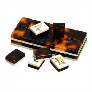 Lujosas fichas de mahjong de acrílico con diseño de caparazón de tortuga, regalo para mamá, para reuniones de chicas, noche de mahjong, club de mahjong - Product Image 4