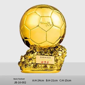 Trophée <span class=keywords><strong>de</strong></span> basket-ball et <span class=keywords><strong>de</strong></span> football en résine écologique pour MVP pour la Coupe du monde Golden Boot Golden Ball Golden Glove Sports Meet & Engraving - Product Image 6