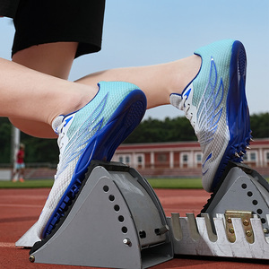 Chaussures d'<span class=keywords><strong>athlétisme</strong></span> à <span class=keywords><strong>pointes</strong></span> unisexes pour hommes et femmes, pointures 35-45, collection Printemps/Été, antidérapantes, pour la course et la compétition - Product Image 4