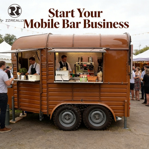 Remorque de restauration mobile Horse Box au design accrocheur, cuisine mobile, extérieur attrayant, attirant les clients, remorque de concession et de traiteur - Product Image 1