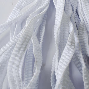 Trois lacets élastiques en caoutchouc Sangle élastique plus fine et large 7mm et 7cm Élastique blanc - Product Image 5