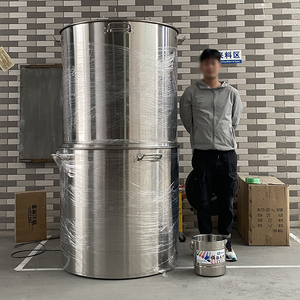 أسعار المصنع وعاء طبخ 780 لتر حاوية تخزين بقاع مركب أوعية كبيرة تجارية من الفولاذ المقاوم للصدأ - Product Image 1