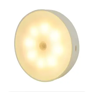 Quarto Indoor Usb Recarregável Iluminação Wall Stair Armário Infravermelho Led Night Motion Sensor Sem Fio Step Closet Light