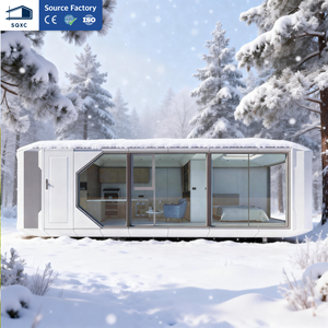 SQXC Villa de Luxe, Maison Capsule Spatiale, <span class=keywords><strong>Suite</strong></span> Familiale d'Hôtel Moderne, Maison Modulaire Conteneurisée Optimisant l'Espace, Cabane Confortable avec Chambre et Salle de Bain - Product Image 1