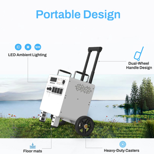 Banque d'énergie solaire à onde sinusoïdale pure 2400W 2560WH LiFePO4 batterie externe Station de camping <span class=keywords><strong>valise</strong></span> extérieure - Product Image 3