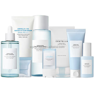 Hyalu-<span class=keywords><strong>Cica</strong></span> First Skin <span class=keywords><strong>Care</strong></span> Set Kit d'acide hyaluronique Produit de soin de la peau coréen avec toner, sérum, sac de couchage, crème, ampoule - Product Image 1