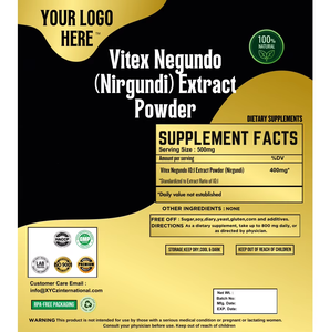 Vitex negundo nirgundi ผงสกัดอินทรีย์ Vitex negundo รากพืชสมุนไพรเกรดอาหารผงสกัดบริสุทธิ์ - Product Image 6