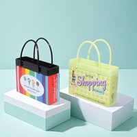 Petite boîte de rangement vintage en fer blanc, mini organisateur de bonbons rétro en forme de valise pour chewing-gum sucre alimentaire, boîtes en métal