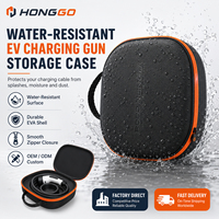 Étui de rangement portable en EVA écologique et étanche avec fermeture éclair pour pistolet de recharge de véhicule électrique (VE) - Anti-écrasement