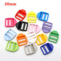 Boucle trapézoïdale en POM de 25 mm, réglable, de haute qualité, robuste, légère, écologique, colorée, disponible en différentes couleurs