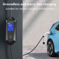Chargeur EV portable 32A AC 7kW GBT à charge rapide pour véhicules électriques avec prise CEE, protection contre les fuites IP55, câble de 5m - Vente flash