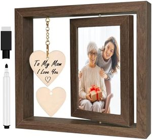 Quà Tặng Ngày của mẹ cho mẹ từ Con Gái Con Trai, tin nhắn tự làm xoay khung ảnh bằng gỗ cá nhân Ý tưởng quà Tặng nhà chân thành - Product Image 1
