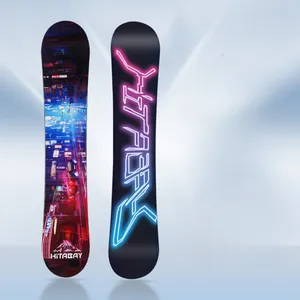 Commercio all'ingrosso di Snowboard a tutto tondo con fiori piatti incisi Skateboard da uomo e da donna Snowboard Fast Wear tuta da neve