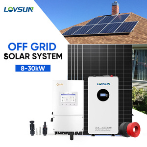 Sistema Ibrido di Energia Solare 12000W con <span class=keywords><strong>Inverter</strong></span> Ibrido Monofase <span class=keywords><strong>Solis</strong></span> 12kW, Batteria LiFePO4 51.2V 16kWh, Kit Completo Fotovoltaico - Product Image 1