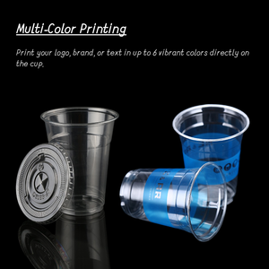 Vasos Desechables Transparentes con Logotipo Personalizado, Vasos de Plástico PLA PET para Bebidas de 5oz, 7oz, 8oz, 9oz y 12oz, Vasos para Helado con Tapa, ODM, OEM, Vasos de Plástico de Marca - Product Image 5