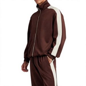 Men's Cheetah Printed Solid Track Jacket Full <b>Zip</b> <b>Hooded</b> Collar Sporty Streetwear Regular Fit Winter Breathable Quick Dry Fleece - Product Image 5