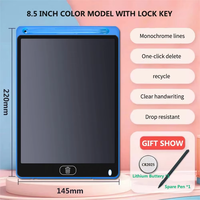 Tablet Grafis Digital 8.5 untuk Papan Gambar Anak-anak, Tablet Tulis LCD Grafis