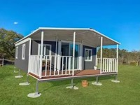 Module préfabriqué pliable et extensible de style moderne, taille personnalisée 20/40 pieds, isolation thermique, matériau EPS, hôtel, résidence
