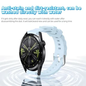 Correa de 16mm 18mm 20mm 22mm para HuaMi Amazfit <span class=keywords><strong>GTR</strong></span> GTS 4 <span class=keywords><strong>3</strong></span> 2, Correa de Reloj con Patrón de Ondas para Samsung <span class=keywords><strong>Xiaomi</strong></span> Huawei <span class=keywords><strong>Watch</strong></span> GT 2 <span class=keywords><strong>3</strong></span> 4 5 <span class=keywords><strong>Pro</strong></span> - Product Image 3